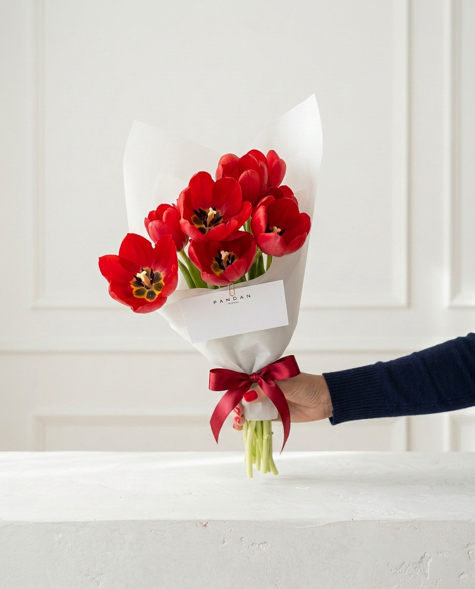 Mon Amour — Buquê de 10 Tulipas